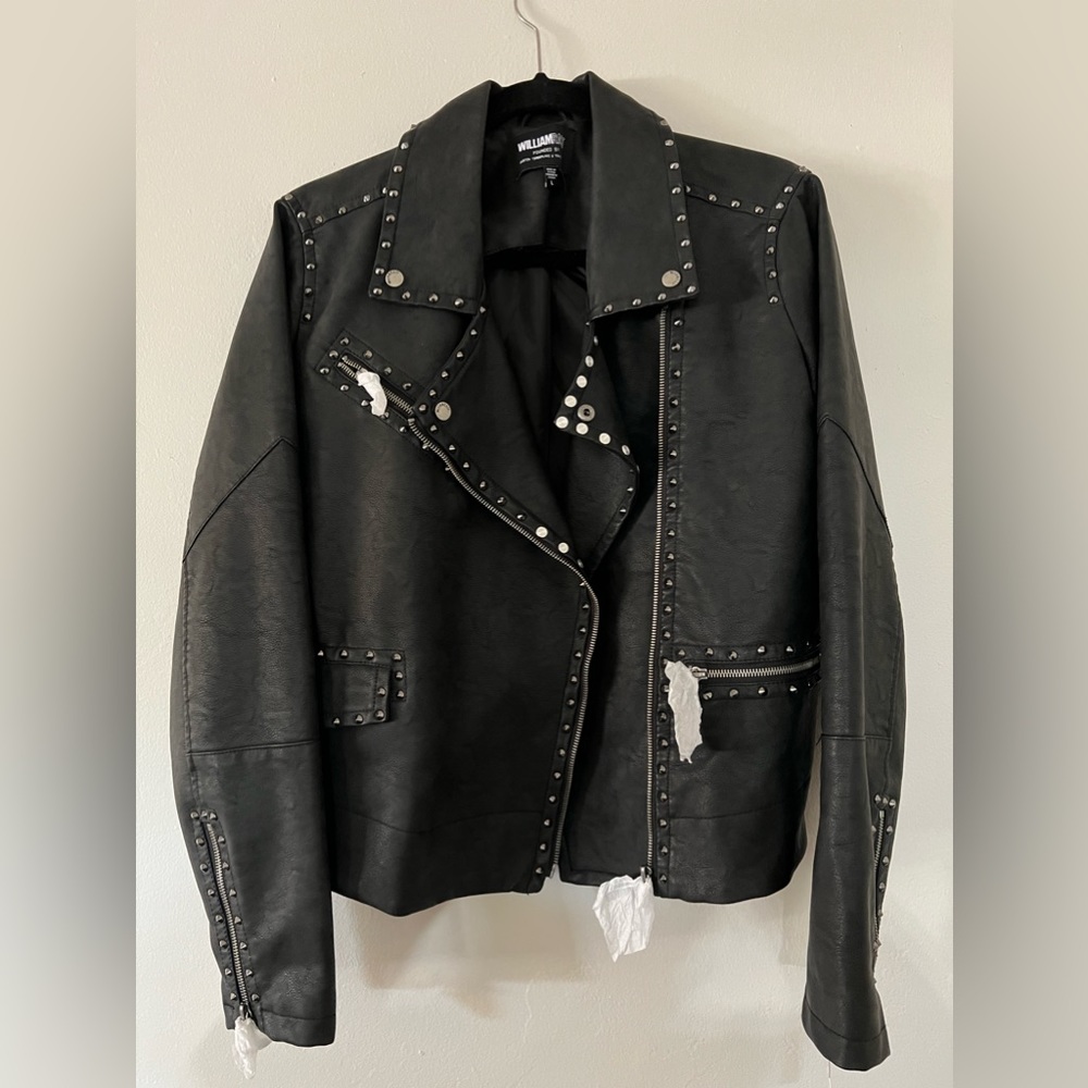 Faux Leather Jacket - Black - William Rast w/Justin Timberlake & Trace Ayala